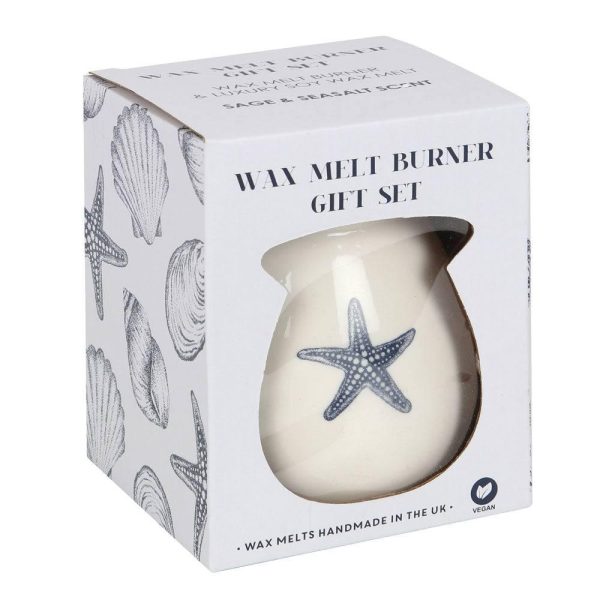 Starfish Wax Melt Burner Gift Set Supply