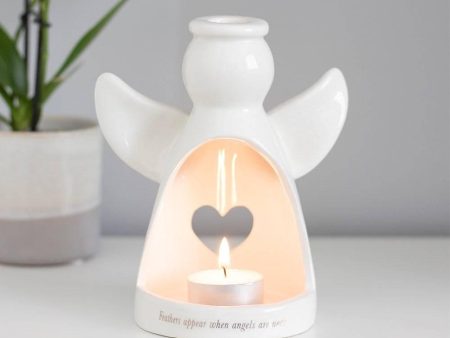 Feathers Appear Angel Tealight Holder For Cheap