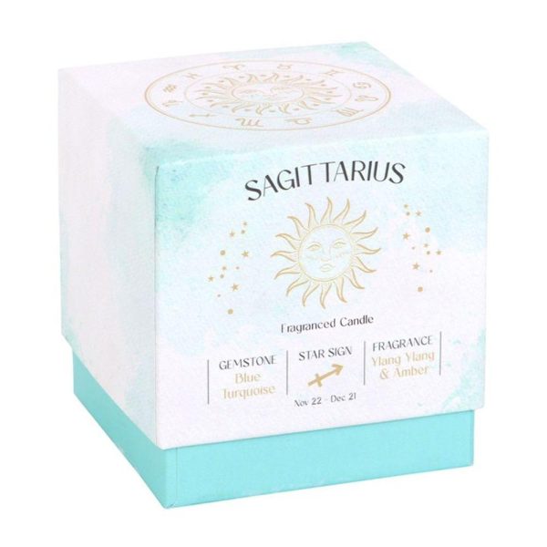 Sagittarius Ylang Ylang & Amber Gemstone Zodiac Candle Online Hot Sale