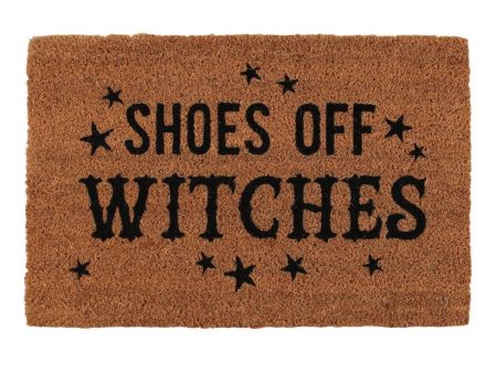 Shoes Off Witches Natural Doormat Fashion