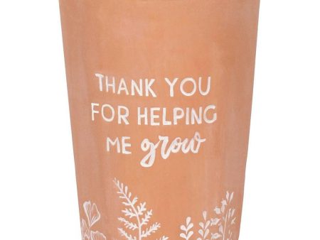 Thank You For Helping Me Grow Terracotta Plant Pot For Cheap