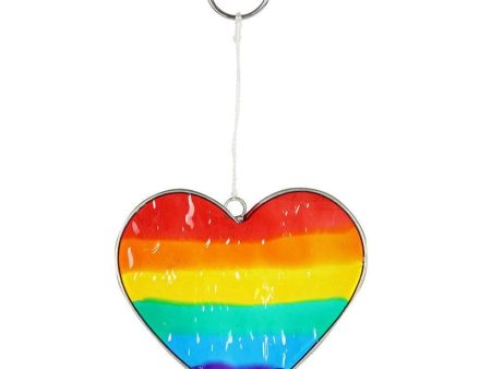 Rainbow Heart Suncatcher Online