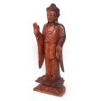 Natural Acacia Wood Standing Buddha Cheap