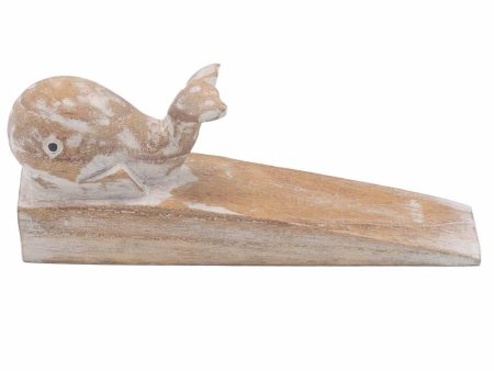 Hand carved Doorstop - Whale Online Sale