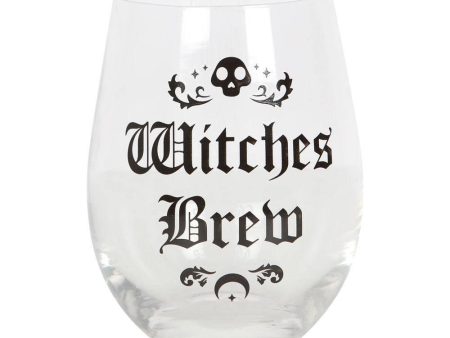 Witches Brew Stemless Wine Glass For Sale