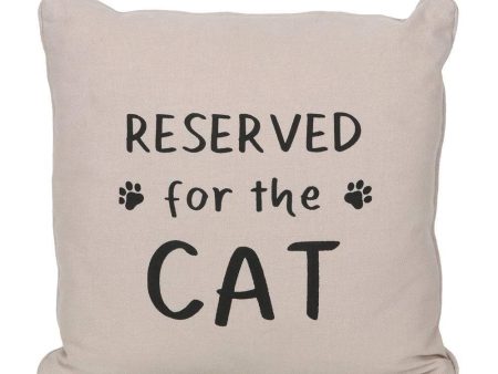 Reserved for the Cat Reversible Cushion Cheap