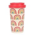 Rainbow Print Bamboo Eco Travel Mug Discount