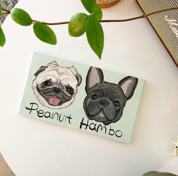 [PRE ORDER] Custom Duo Pet Portrait on Sale