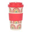 Rainbow Print Bamboo Eco Travel Mug Discount