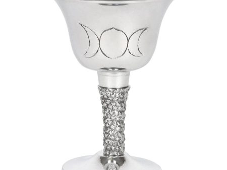 Silver Metal Triple Moon Chalice Hot on Sale