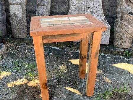 Tall Table - Display Stand  - Recycled Wood Supply