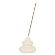 Cream Speckle Balancing Stones Incense Stick Holder For Discount