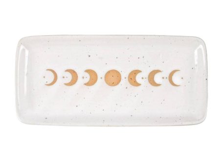 17cm Moon Phase Ceramic Trinket Tray For Cheap