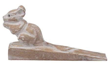 Hand carved Doorstop - Dormouse For Cheap