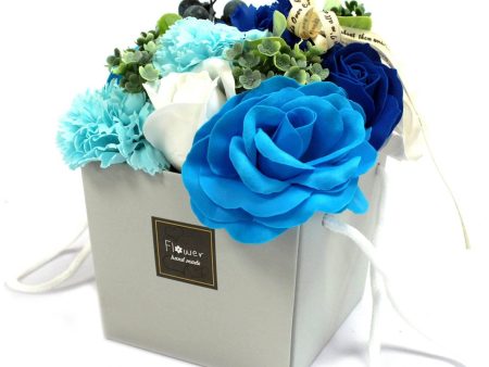 Blue Soap Flower Bouquet Hot on Sale