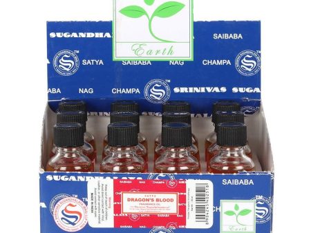 Set of 12 Dragon s Blood Fragrance Oils by Satya Online now