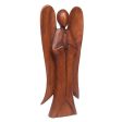 Natural Acacia Wood Angel For Cheap