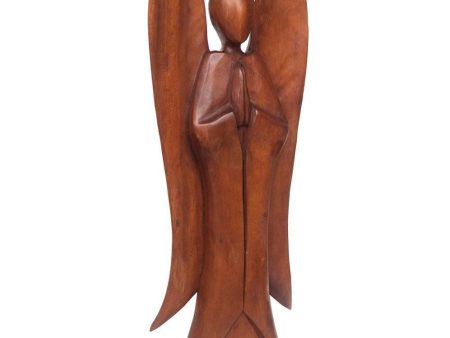 Natural Acacia Wood Angel For Cheap