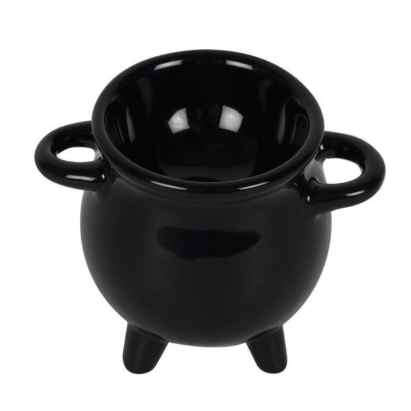 Cauldron Egg Cup with Broom Spoon on Sale