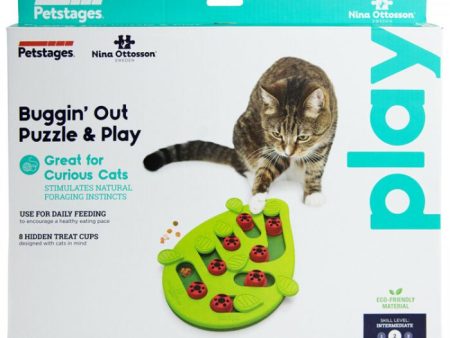 Buggin Out Puzzle & Play-Interactive Cat Treat Puzzle Supply