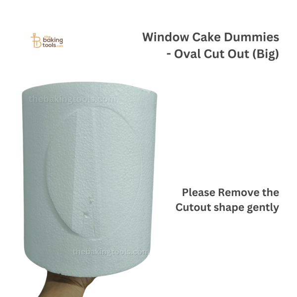 Window Cake Dummies - Oval Cut Out (Big) (NO DAMAGE CLAIMS) Supply