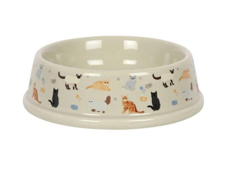 Cat Print Food Bowl Online now