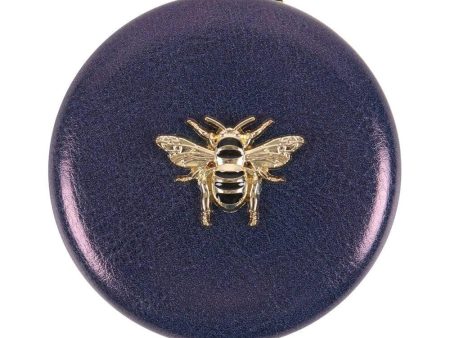 Navy Bee Compact Mirror Fashion