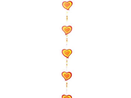 Red Yellow String Of Hearts Online now