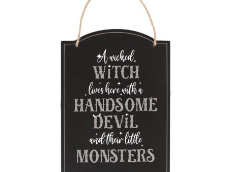 Wicked Witch Family Hanging Sign Supply