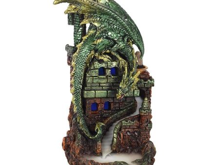 Dragon Castle Glowing Backflow Incense Burner For Cheap