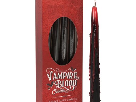 Set of 8 Vampire Blood Taper Candles For Discount