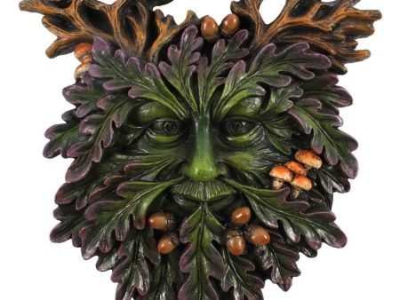 Green Man Face Plaque - Detailed Pagan God-Inspired Online