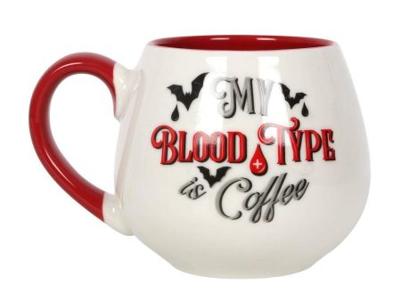 My Blood Type is Coffee Rounded Mug Online