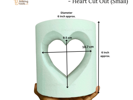 Window Cake Dummies - Heart Shaped Cut Out (Small) (NO DAMAGE CLAIMS) For Discount