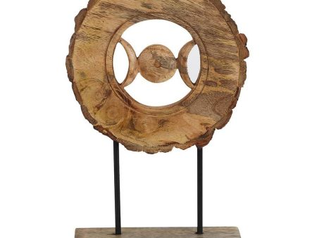 Wooden Triple Moon Ornament Cheap