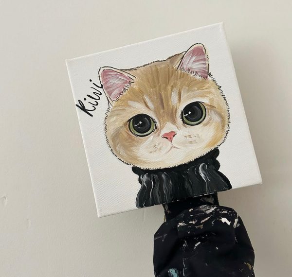 [PRE ORDER] Custom Pet Portrait in Turtleneck Online Sale