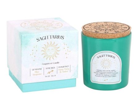 Sagittarius Ylang Ylang & Amber Gemstone Zodiac Candle Online Hot Sale