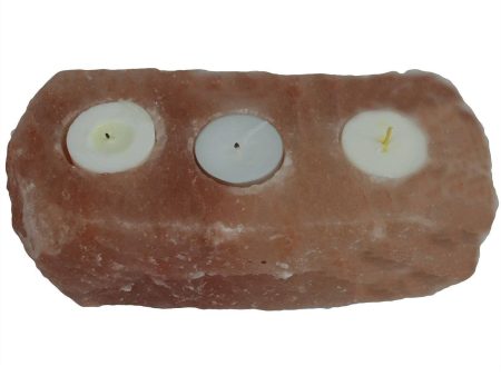 Natural Salt Candle Holder - 3 holes Sale