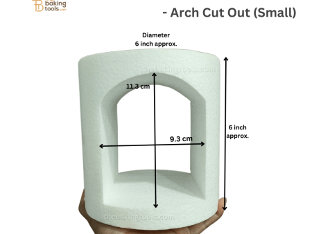 Window Cake Dummies - Arch Cut Out (Small) (NO DAMAGE CLAIMS) For Discount