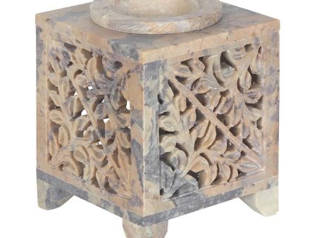 Moroccan Arch Cutout Soapstone Oil Burner Hot on Sale