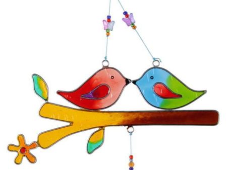 Love Birds On A Branch Suncatcher Online Sale