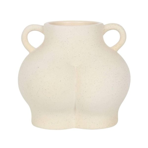 Cream Speckle Bum Plant Pot Cheap