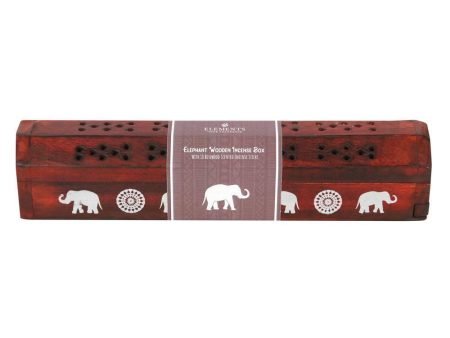 Elephant Wooden Rosewood Incense Box Set For Cheap