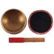 12cm Beaten Brass Singing Bowl Discount