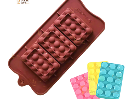 3 Cavity Rectangular Shaped Lego Chocolate Bar Silicone Mould Hot on Sale