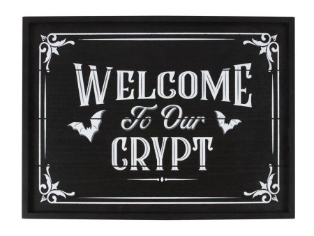 Welcome To Our Crypt Wall Plaque For Cheap