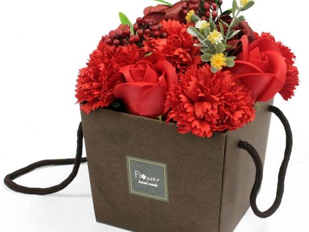 Soap Flower Bouquet - Red Rose & Carnation Supply