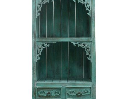 Albasia Bathroom Cabinet - Turquoise wash Hot on Sale