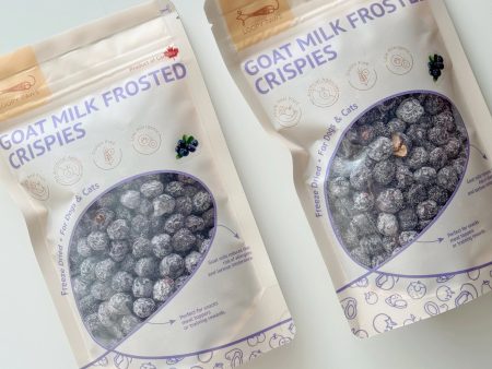 Goat Milk Frosted Crispies - Blueberry Discount