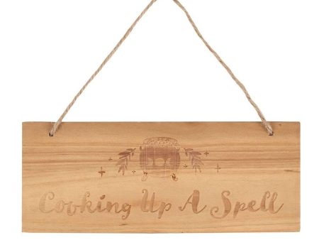 Cooking Up A Spell Engraved Hanging Sign Sale